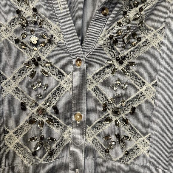 Anthropologie Floreat Jeweled Long Sleeve - Picture 3 of 8